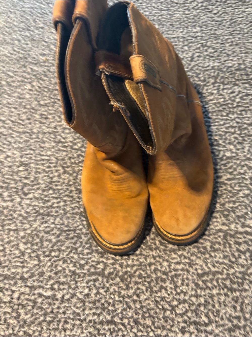 Rocky Men’s Size 11 Wide Brown Leather Boots 12.5” tall Good Condition!